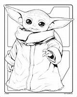 Yoda Grogu Disney Crayola Dibujar Starwars Ausmalbilder Adults Malbuch sketch template