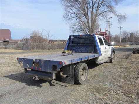 Ford F550 Xlt Super Duty Flat Bed Truck With Gooseneck Hitch 10