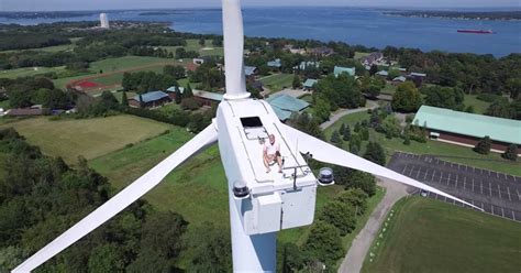 drone hovers  turbine captures amazing footage    cracking