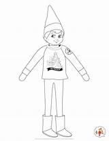 Coloring Pages Elf Shelf Christmas Kids Holiday Printables Choose Board Puppy sketch template