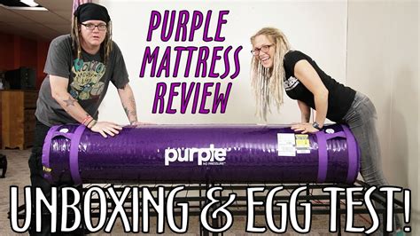 ️ Purple Mattress Unboxing Review Egg Test What