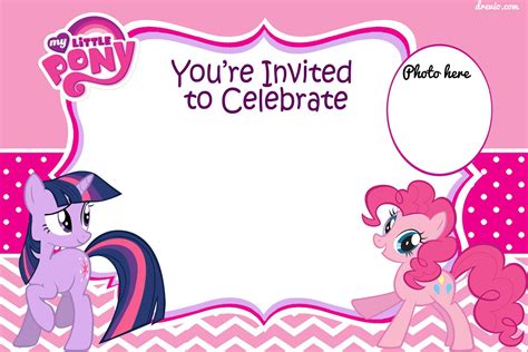 pony birthday party invitation template business template ideas