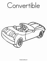 Coloring Convertible Car Print Ll sketch template