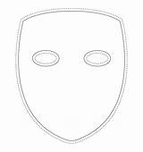 Mask Template Face Blank Printable Plain Masks Templates Coloring Printables Printablee Pages Via sketch template