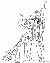 Coloring Pony Little Princess Nightmare Moon Pages Luna Celestia Exclusive sketch template
