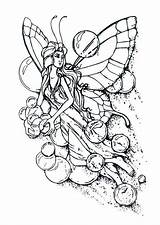 Kleurplaat Feeen Kleurplaten Coloring Elfen Fairies Fairy Feeën Bubble Malvorlage Stimmen Ausmalbild Volwassenen sketch template