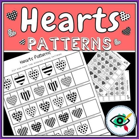 valentines day patterns hearts black  white planerium