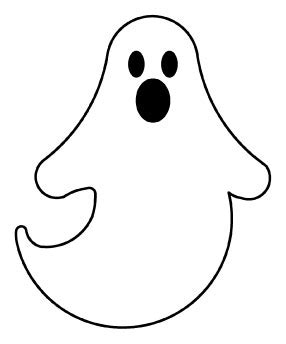 ghost outline template ghost outline printable
