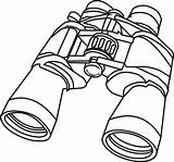 Binoculars Outline Objects 1111 Webstockreview Binocular sketch template
