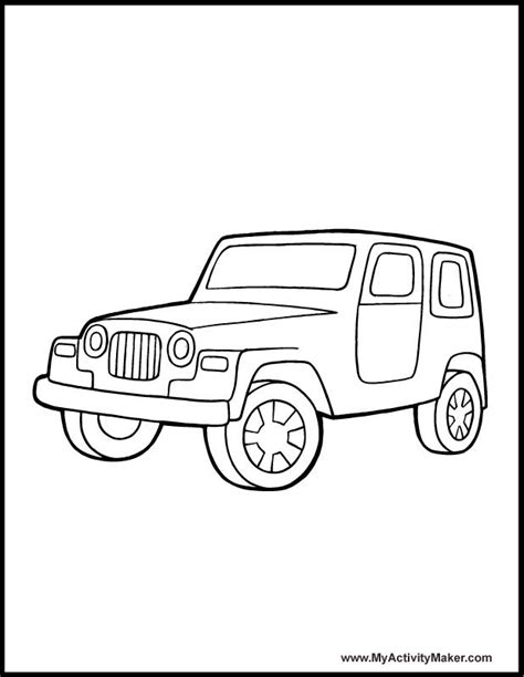 safari jeep coloring pages coloring pages transportation