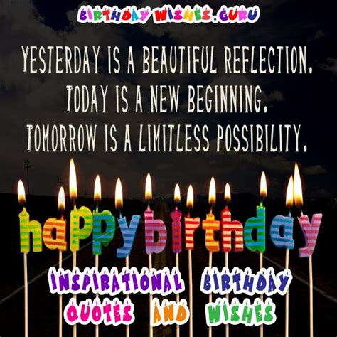 inspirational birthday quotes  wishes