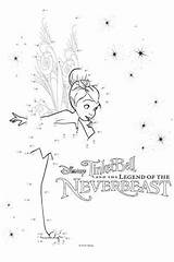 Tinkerbell Activities Bell Tinker Skgaleana Neverbeast Disney Party Printables Birthday Fairytale Dots Crafts Dot Legend sketch template