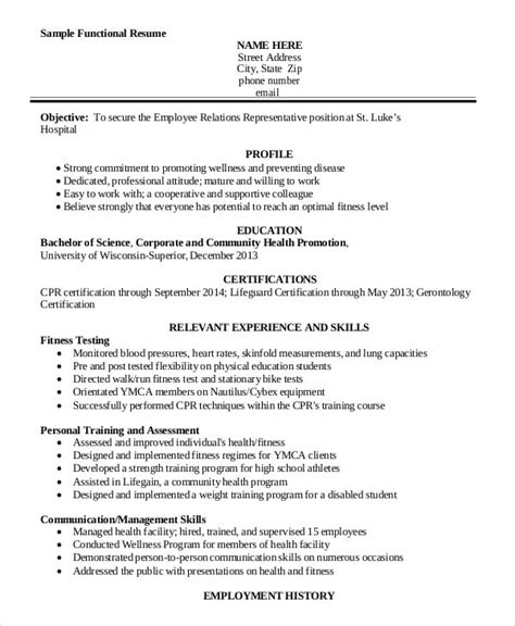 trainer resume templates   printable word  formats