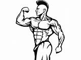 Bodybuilding Builder sketch template