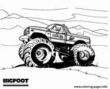 Monster Truck Coloring Pages Bigfoot Jam Foot Big Printable Colouring Doo Digger Grave Dessert Color Scooby Print Trending Days Last sketch template