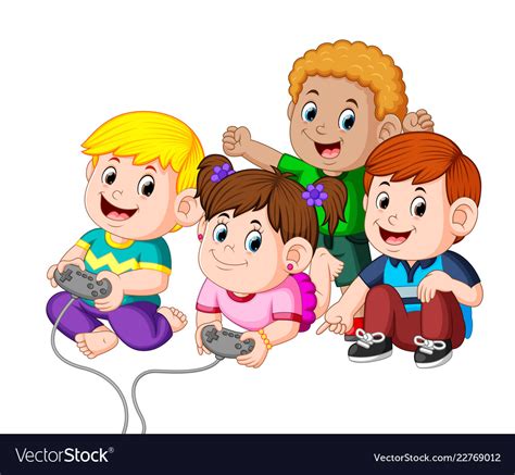 clip art kids playing games   cliparts  images