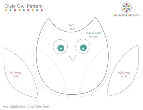 simple owl template owie owl pattern     owl tag