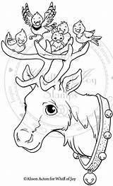 Coloring Pages Christmas Visit Whiff Joy sketch template