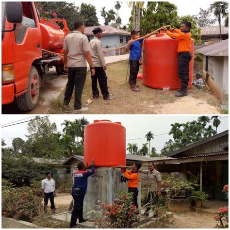 dua kecamatan kabupaten aceh tamiang mendapatkan distribusi air bersih