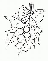 Mistletoe Coloring Pages Christmas Printable Kids Color Popular Xmas Navidad Sheets Choose Board Coloringhome sketch template
