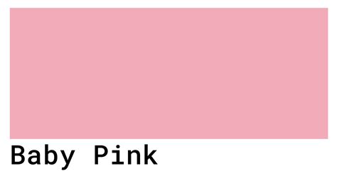 baby pink color codes  hex rgb  cmyk values