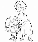 Dora Explorer Famille Exploradora Madres sketch template