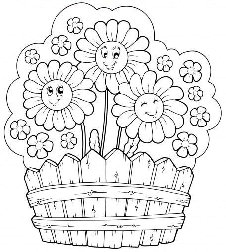 coloring page  flower garden google search summer coloring pages