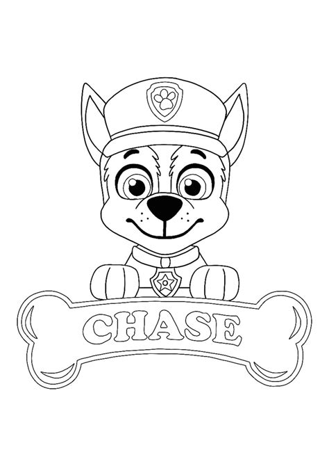 paw patrol chase coloring sheet paw patrol badge chase paw patrol paw