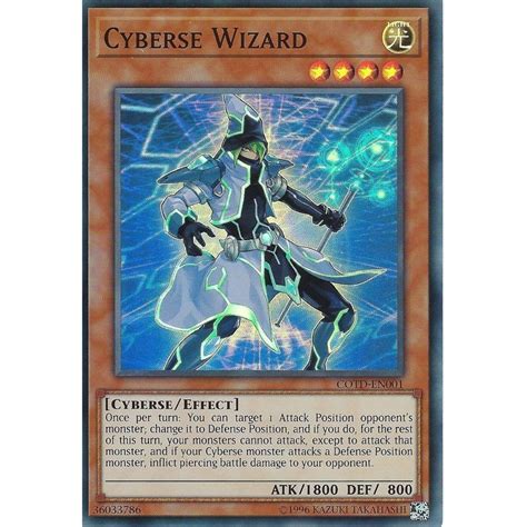 yu gi  trading card game yu gi  cyberse wizard super rare cotd