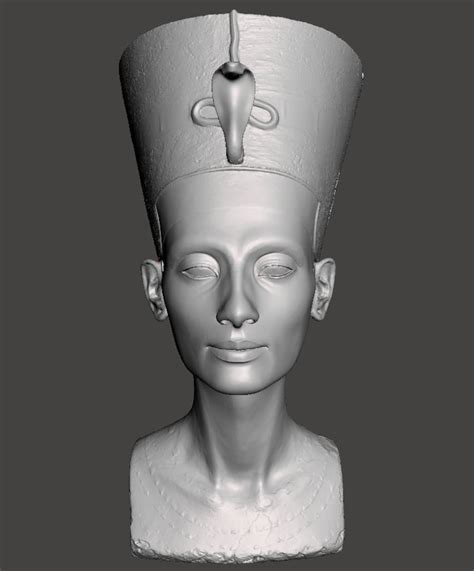 3d printed egyptian queen nefertiti bust replica 15 cm high etsy