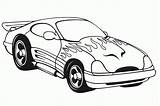 Coloring Pages Cars Easy Kindergarten Car Race Print Popular sketch template