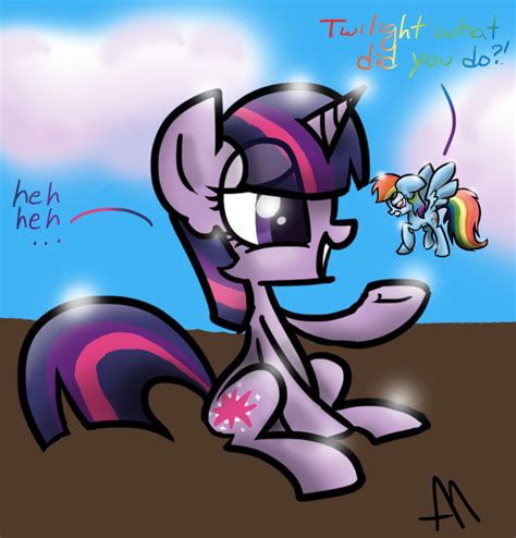 Twilight Sparkle And Rainbow Dash Oops Spell By