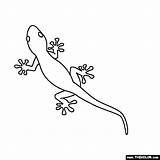 Coloring Gecko Pages Jungle Animals Online Thecolor Rainforest Kids sketch template