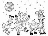 Disco Coloring Pages Color Getcolorings Fall Costumes Animals sketch template