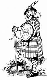 Clipart Highlander Kilt Highlanders Drawing Cabin Scottish Tartan Scotland Logo Games Wear Kilts Ayrshire Coloring Angus Clipground Highland Getdrawings Template sketch template