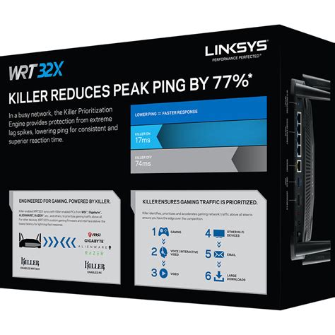 linksys wrtx dual band wi fi gaming router  killer prioritization engine blink kuwait