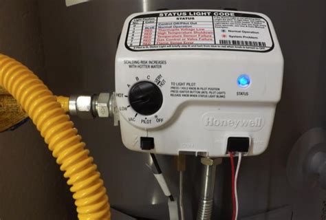 honeywell hot water heater status light blinking  times americanwarmomsorg