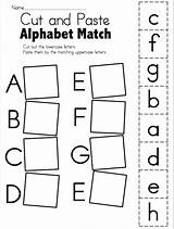 Alphabet Worksheets Cut Match Matching Paste Letter Preschool Kindergarten Activities Kids Alphabets Pdf Coloring Pages Worksheet Letters School Abc Printable sketch template