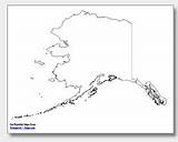 Alaska Outline Printable Map State Maps Cities Waterproofpaper sketch template