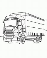 Box Truck Getdrawings Drawing Coloring sketch template