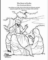Lydia Lessons Dorcas Preschool Missionary Pauls Biblici Barnabas Bibbia Domenica Scolastiche sketch template