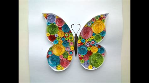 Paper Quilling Butterfly Quilling Tutorial Youtube