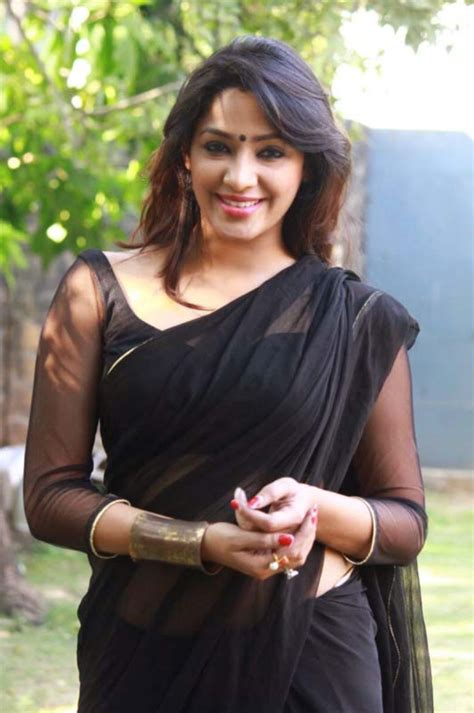 desi actress pictures actress samruthika hot pics in spicy black saree ★ desipixer