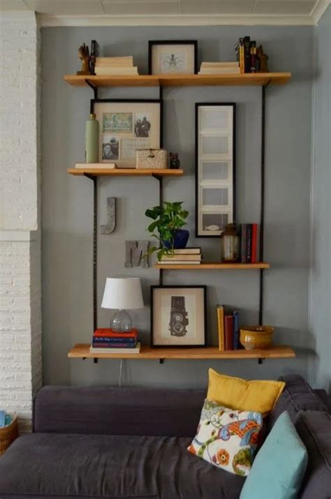 shelving ideas living room google search   wall shelves