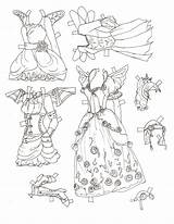Fairy Paper Dolls Doll Pages Printable Missy Miss Halloween Adult Choose Board Coloring sketch template