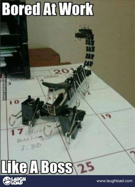 slow day   office bored  work funny pictures