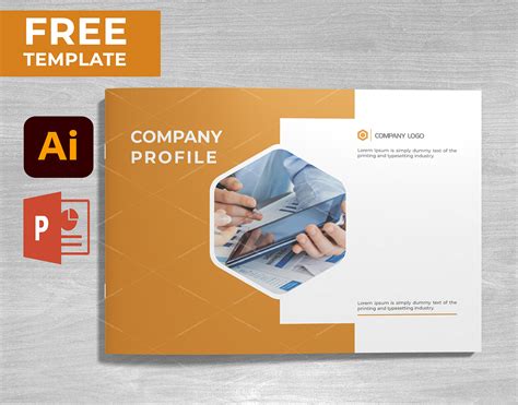 company profile template photoshop templates printable