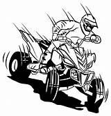 Atv Wheeler Coloring Pages Four Drawing Quad Rider Vector Moto Racing Sketch Wheelers Outline Motorbike Clipart Clover Leaf Getdrawings Atvs sketch template