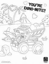 Coloring Pages Dino Valentine sketch template