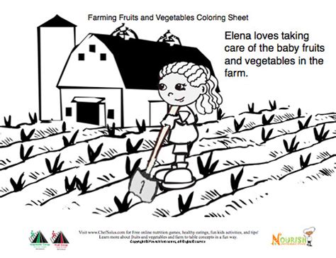 kids vegetable garden coloring page  chef solus visit ch flickr